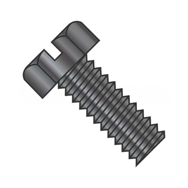Usa Industrials #10-24 x 3/8 in Slotted Flange Hex Machine Screw, Black Oxide Steel BULK-SCRW-6094 - main
